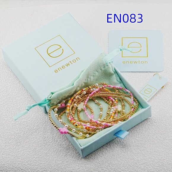 Enewton Pink Glass Tube Bead Bracelet - Picture 5 of 5